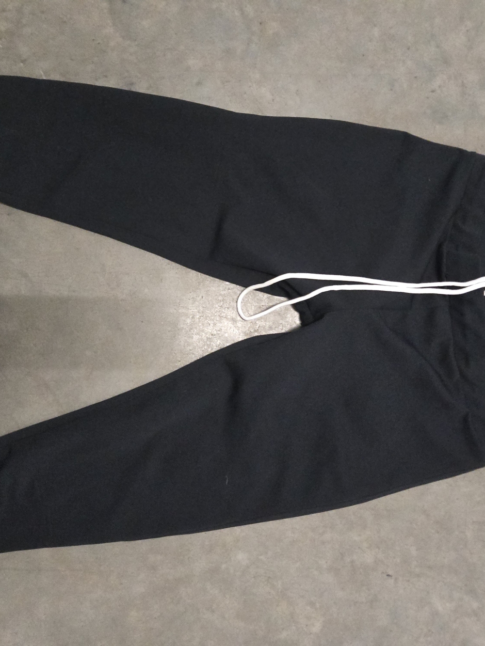 Easton Black Athletic Pants with Gray Waistband Trim